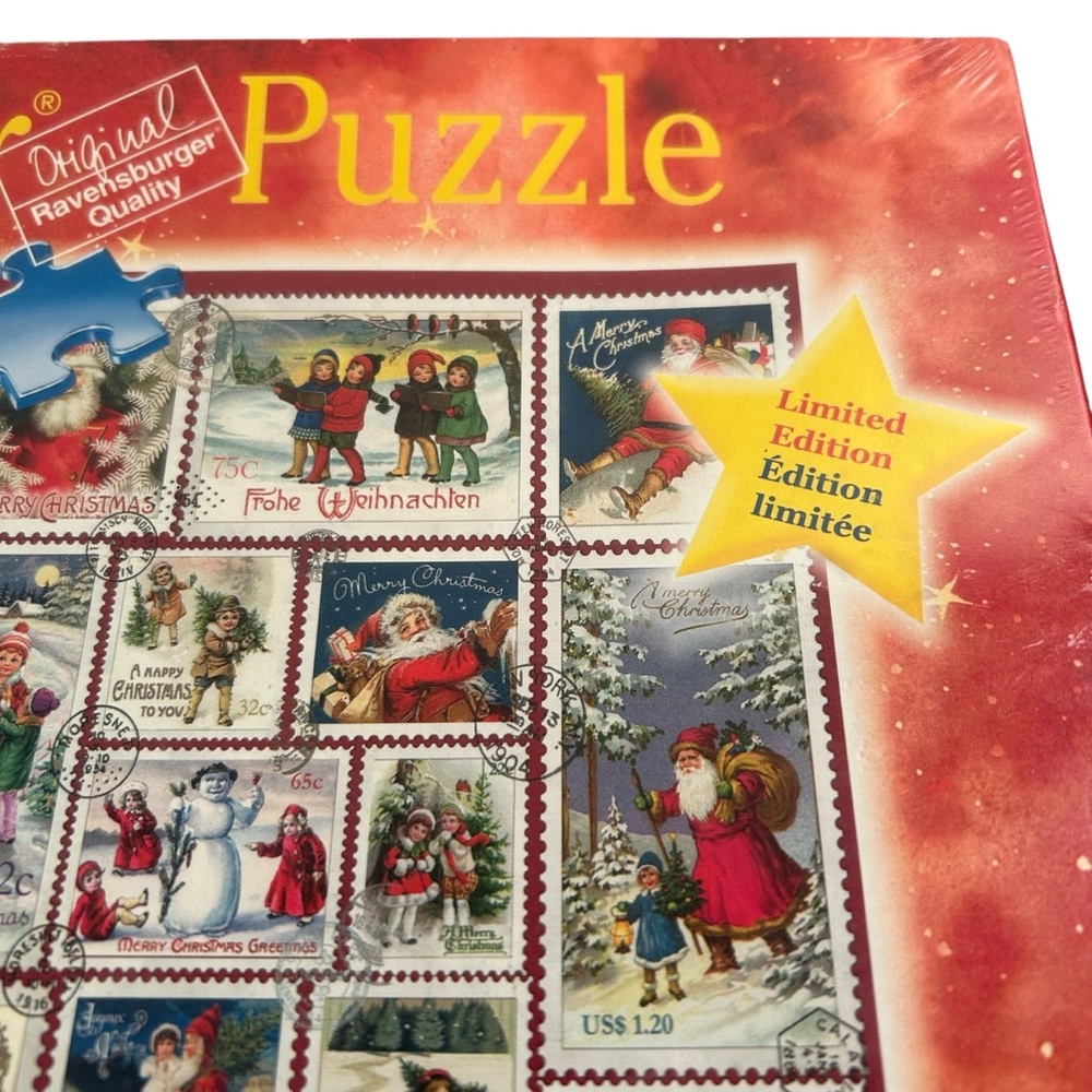 Ravensburger 1000 Pc Jigsaw Christmas Wishes Stamps Barbara Behr Limited Edition - Picture 4 of 8